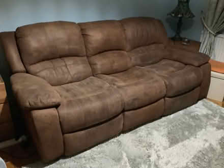Photo of free 3 seater double recliner sofa and armchair (Birchgrove CF14) #1