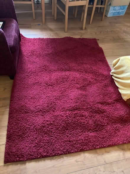 Photo of free Red carpet rug. Approx 4’ x 5’ (Ifton Heath SY11) #1