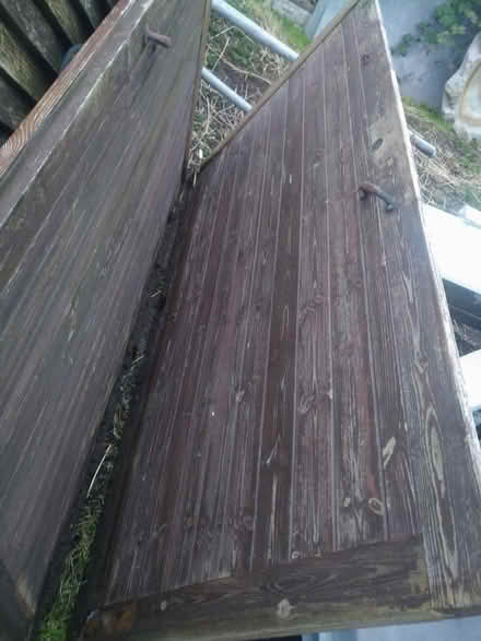 Photo of free Pairs of wooden garage doors (Dovercourt) #3