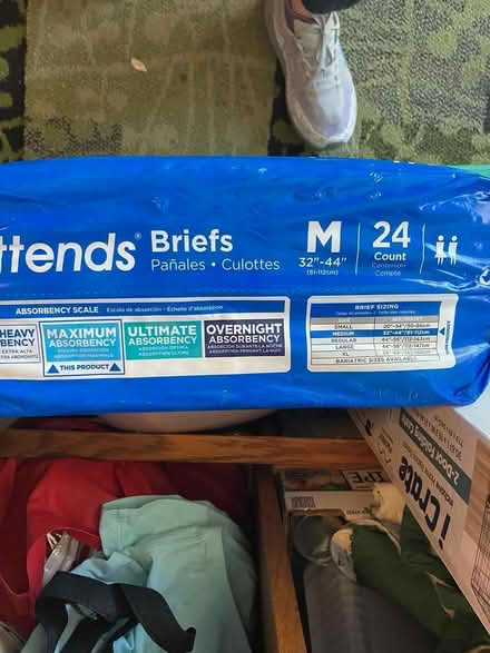Photo of free Attends Briefs (M) 2 x 24 packs (Sunnyvale CA) #3