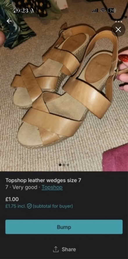 Photo of free Top shop brown wedges size 6 (Bognor Regis - PO22) #1
