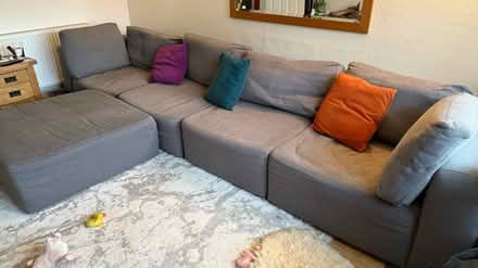 Photo of free Large sectional grey sofa (Springbank, GL51) #1