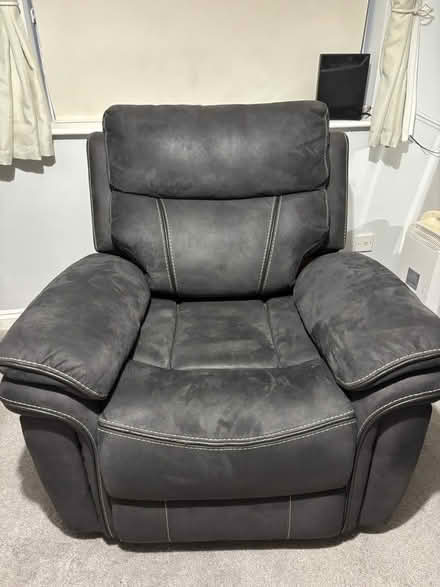 Photo of free Two grey recliner armchairs (North Bradley BA14) #1