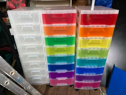 Photo of free 3 x storage drawers on wheels (Epsom) #1