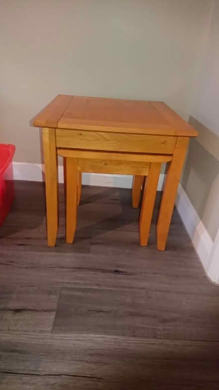 Photo of free Nest of 2 solid oak end tsbles (Southend SS1) #1