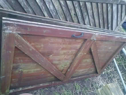 Photo of free Pairs of wooden garage doors (Dovercourt) #4