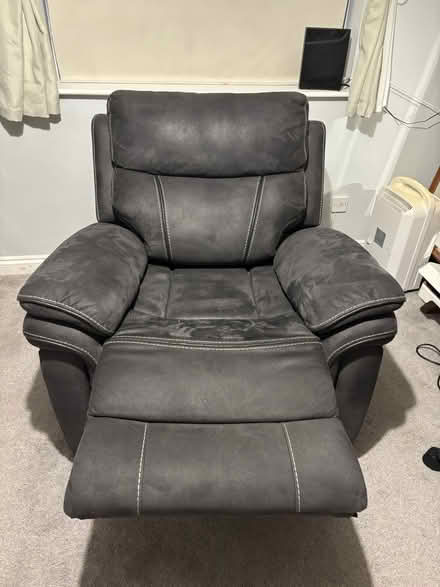 Photo of free Two grey recliner armchairs (North Bradley BA14) #2