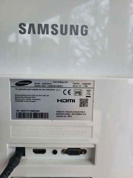 Photo of free Monitor Samsung S22E3981H (Cromer NR27) #3