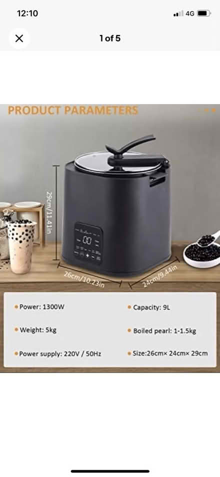 Photo of free BAOSHISHAN Pearl Cooker Bubble tea (CH62) #1