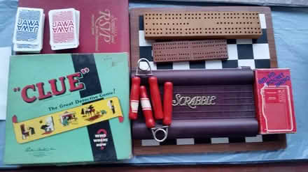 Photo of free Scrabble Clue 21 cards radio rsvp (Ann Arbor near Hillside Terr.) #1