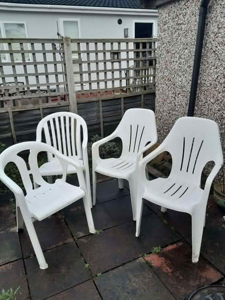 Photo of free Garden Chairs x 4 (Walton Lea WA4) #1
