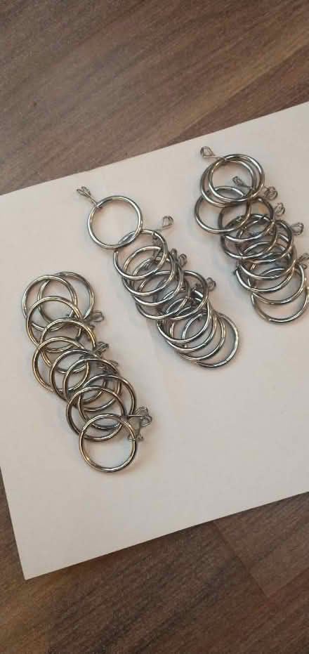 Photo of free Curtain rings x 30 (Aspley Guise MK17) #1