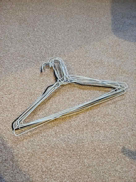Photo of free Selection of wire coat hangers (SW2) #1