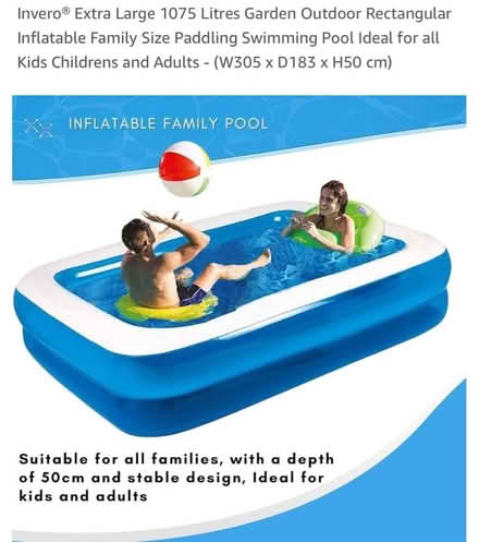 Photo of free Large paddling pool (Troy Town ME1) #2