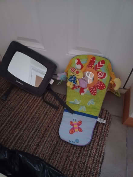 Photo of free Mirror and toy for car journeys (Causeway End MK43) #1