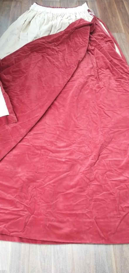 Photo of free Red velvet fabric/curtains (204cm drop) (Aspley Guise MK17) #1