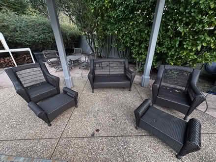 Photo of free Rattan Patio Set Brown (Orinda near Lafayette border) #1