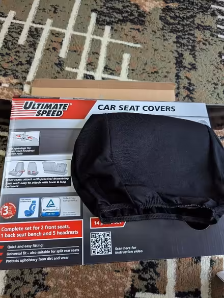 Photo of free 2 headrest covers ONLY (Grangeway area NN10) #1