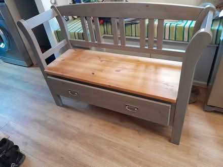 Photo of free Indoor Wooden Bench with draw (Whitefield M45) #2