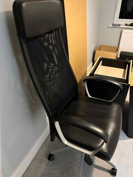 Photo of free Tall back, office chair on wheels (Al4) #3