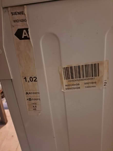 Photo of free Seimens Washing Machine (Weybridge) #4