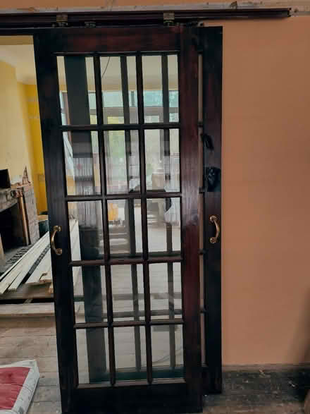 Photo of free 2 X wood doors with system (SE18) #2