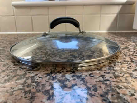 Photo of free 30cm glass pan lid (Five Ashes, Mayfield TN20) #1