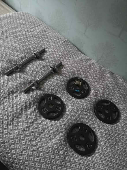 Photo of free 5kg weights (x2) for exercise (Worthing) #1