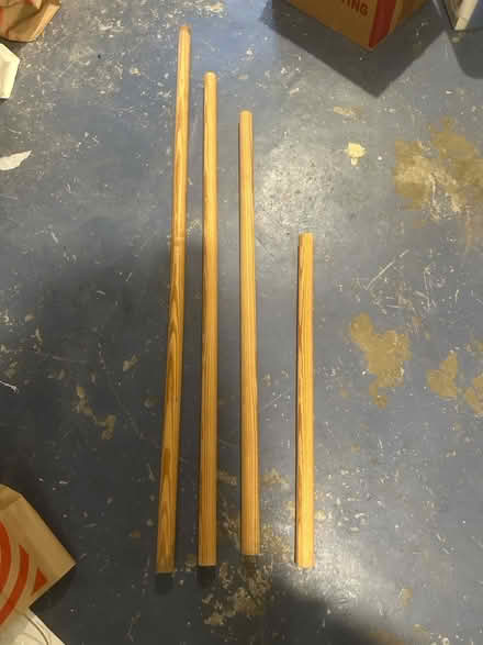 Photo of free Wooden dowel rods x 4 (Winchester MA) #1