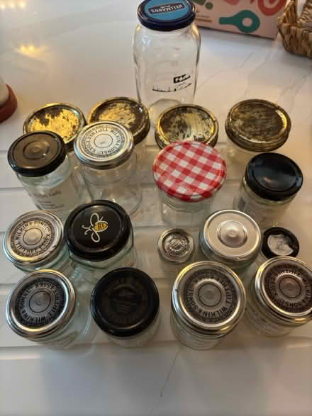 Photo of free 18 assorted glass jars (Larkhall) #1