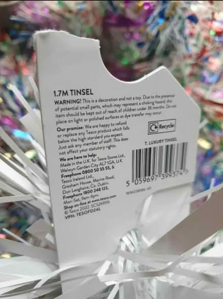 Photo of free Assorted tinsel (Tottenham, N17) #4