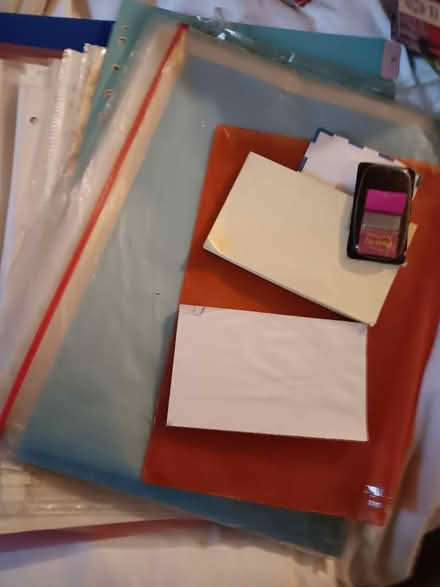 Photo of free Bag of cardboard/plastic wallets, inserts (Soho WC2H) #1