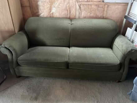 Photo of free Dark Green Pull Out Couch (Doon South Kitchener) #1