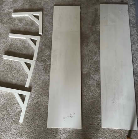 Photo of free Two white shelves (Ealing W5) #1