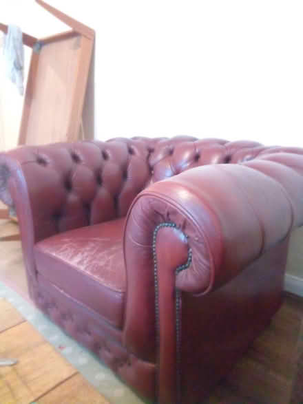 Photo of free Red Chesterfield armchair (E5) #2