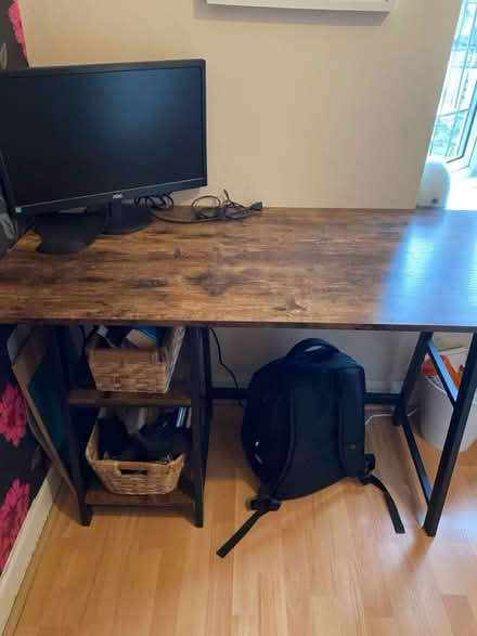 Photo of free Two wooden and metal desks (Harborne) #2