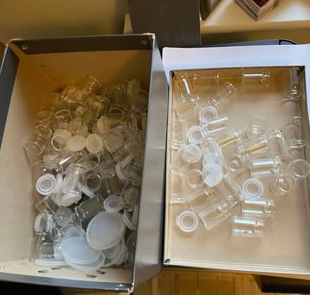 Photo of free Small glass bottles with lids (Halton LA2) #2