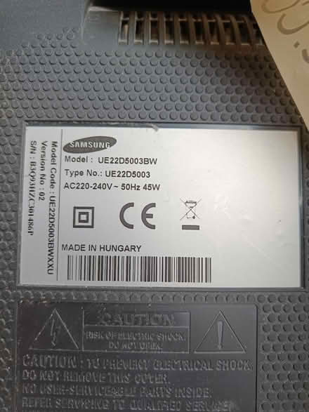 Photo of free Samsung TV (Chesterton Road CB4) #3