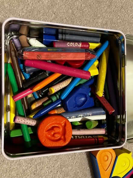 Photo of free Crayons, scissors + pencil case (North chichester) #1