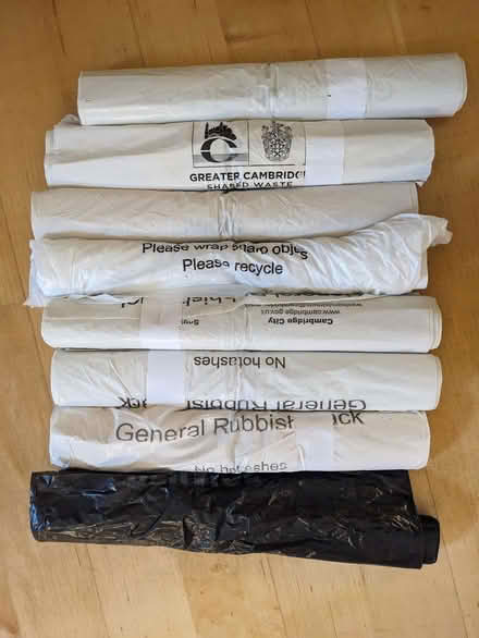 Photo of free Cambridge council plastic rubbish sacks (Petersfield Ward CB1) #1