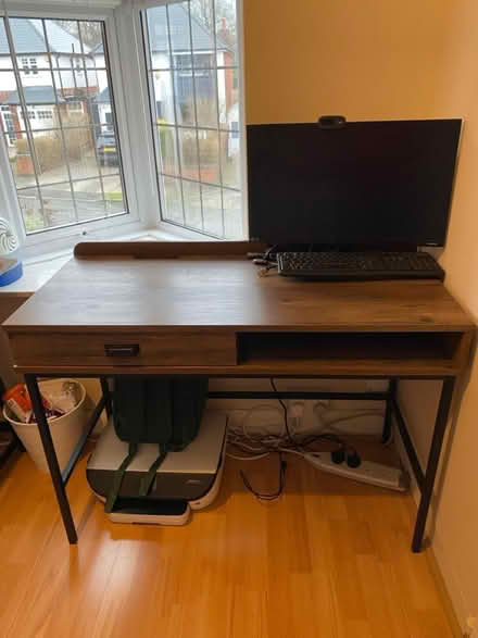 Photo of free Two wooden and metal desks (Harborne) #1