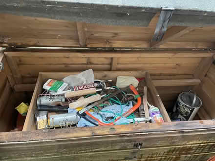 Photo of free Wooden Garden Storage Chest (Near Timsbury) #2