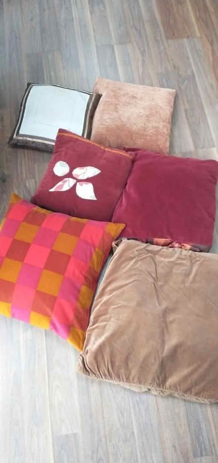 Photo of free 6 cushions / covers - various sizes (Aspley Guise MK17) #1