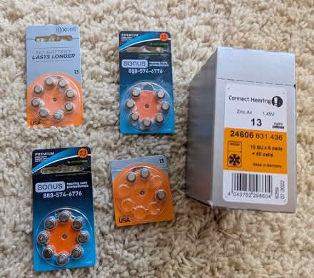 Photo of free hearing aid batteries size 13 (95070) #1
