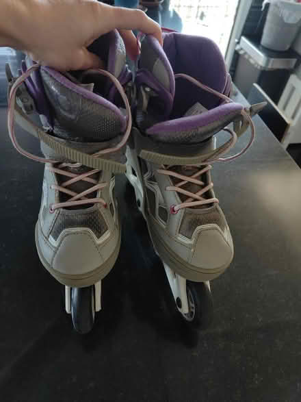 Photo of free Roller skates (purple/grey) (Surrey Quays Station SE16) #2