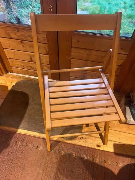 Photo of free Fold up wooden chair (Waterside HP5) #1