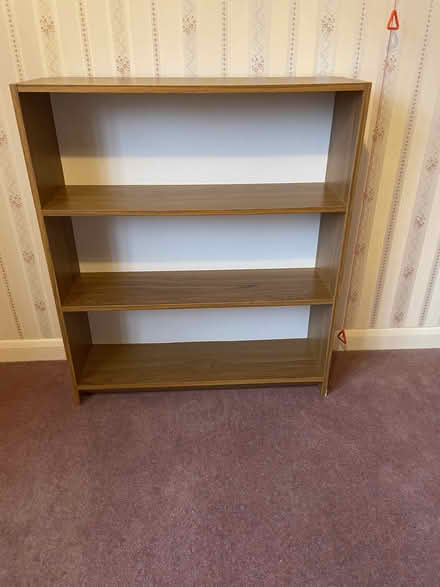 Photo of free Short 'teak-effect' bookcase (HP2 - Hemel Hempstead) #1