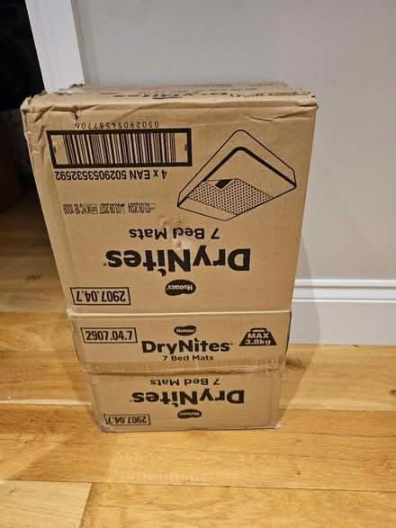 Photo of free 2 boxes of dry nite sheets (CR8) #1