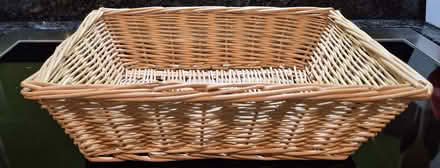 Photo of free Rectangular wicker basket/tray (Reading West RG1) #2