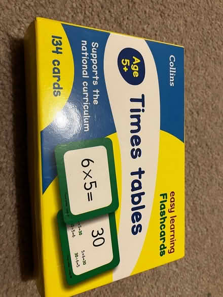 Photo of free Times tables flash cards (North chichester) #1